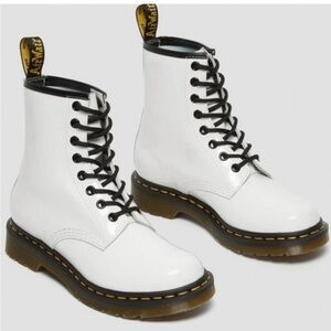 Dr. Martens Women's White Combat Boots